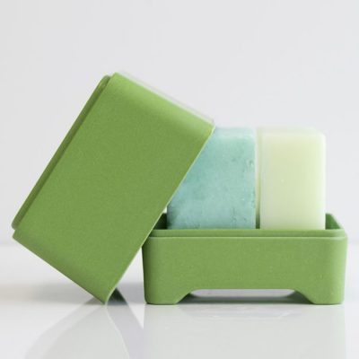 Ethique Bamboo In shower container green shampoo bars conditioner bar