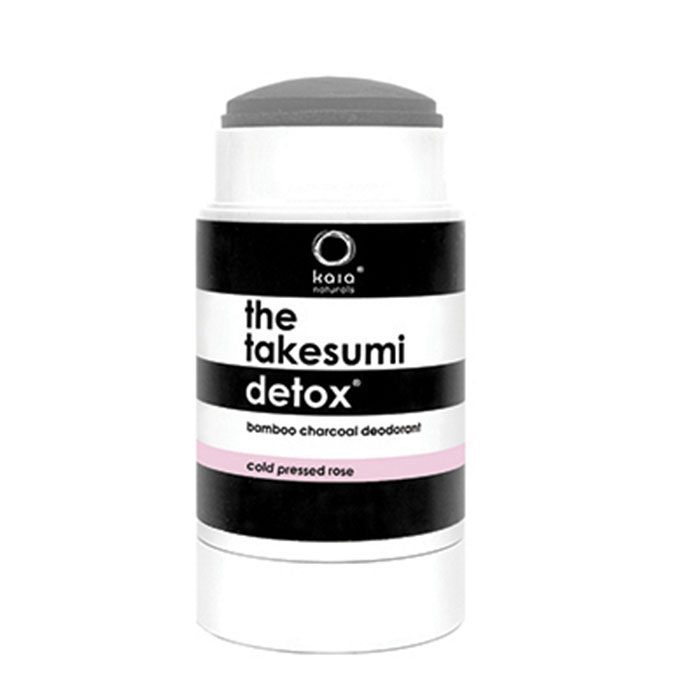 kaia naturals charcoal deodorant cold pressed rose takesumi detox