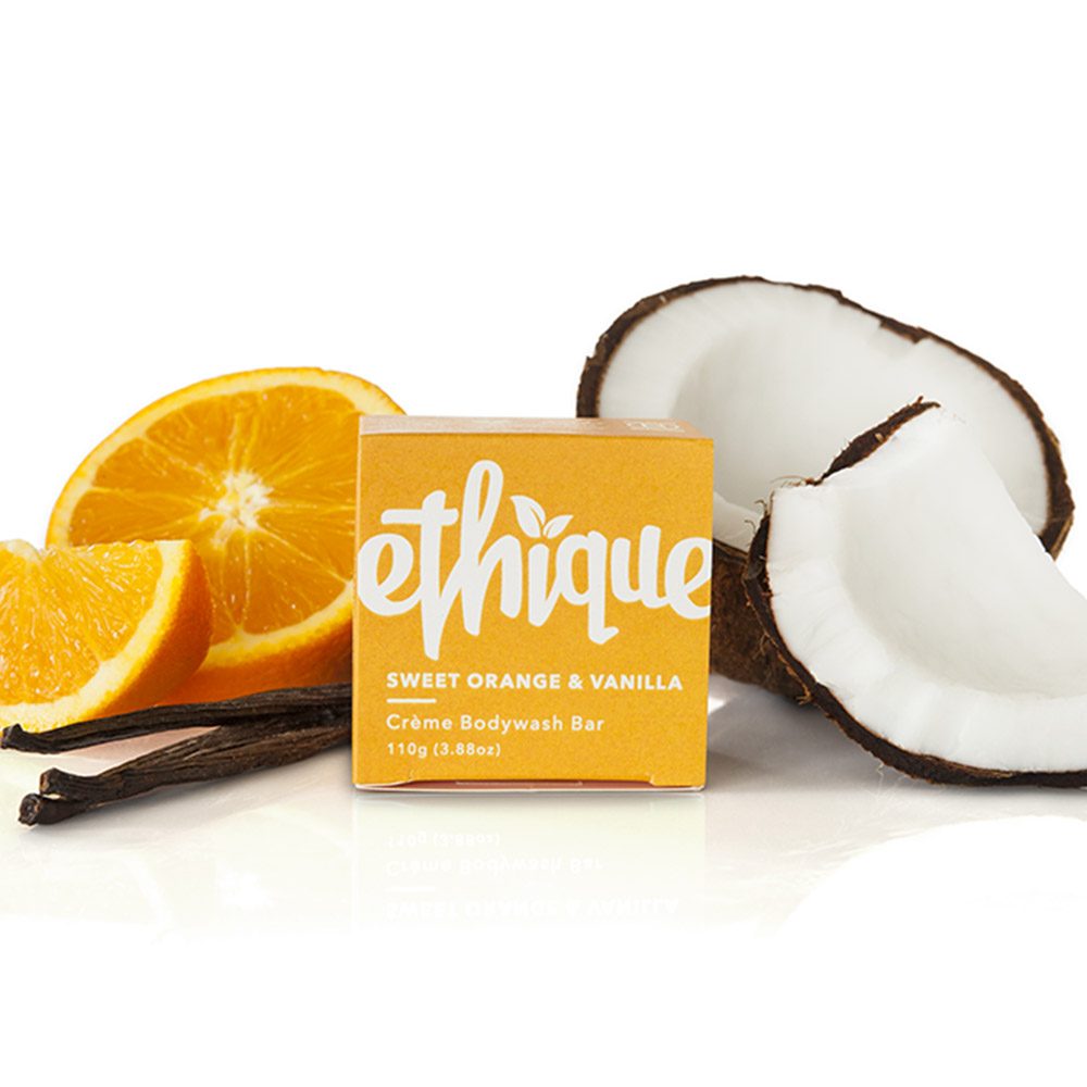 Ethique Cream Body Cleanser bar orange and vanilla