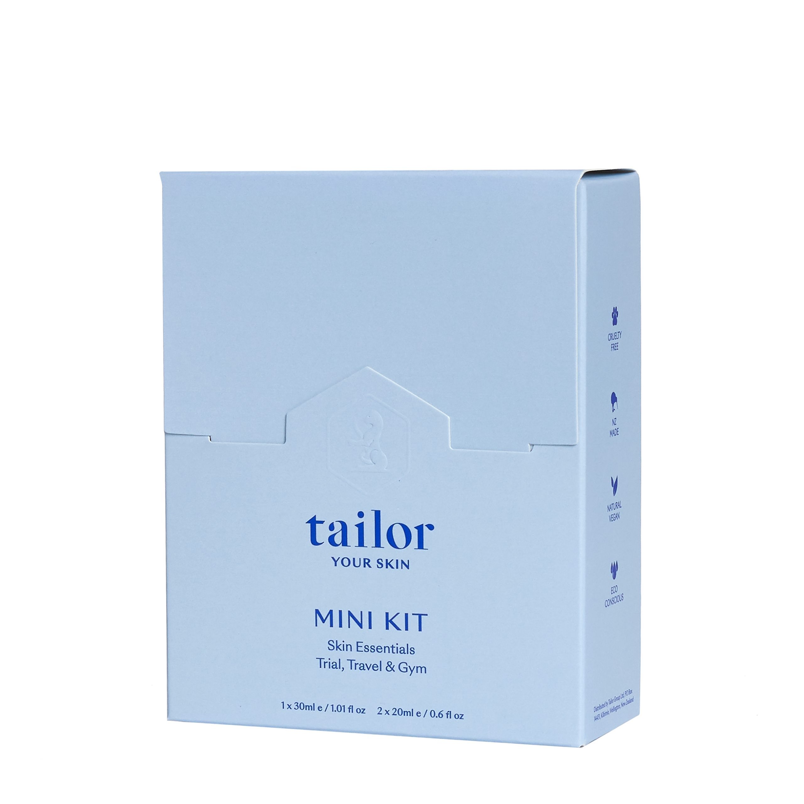 Tailor Skincare min trial Kit